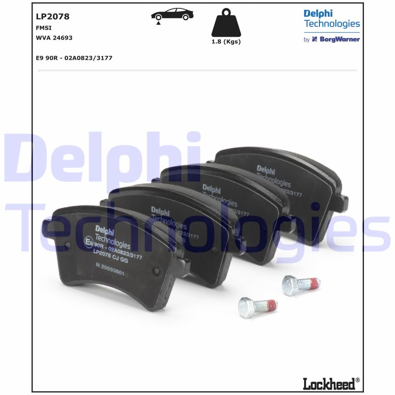 DELPHI LP2078 set placute...